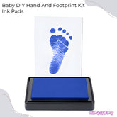 Safe and Non Toxic Ink Pad for Baby Foot Prints and Handprints (Blue)